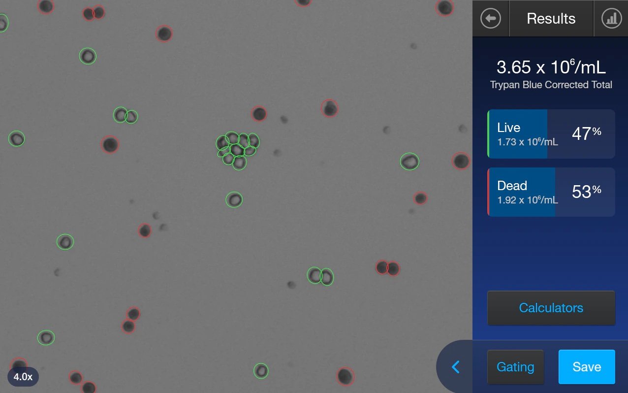 AI capabilities in Invitrogen Countess 3 cell counters