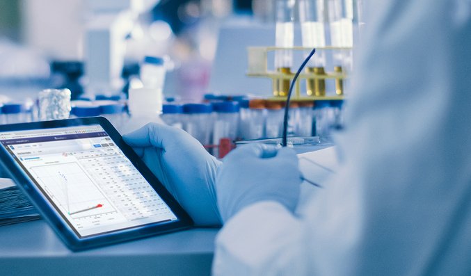 Molecular structure with earth globe network visualization