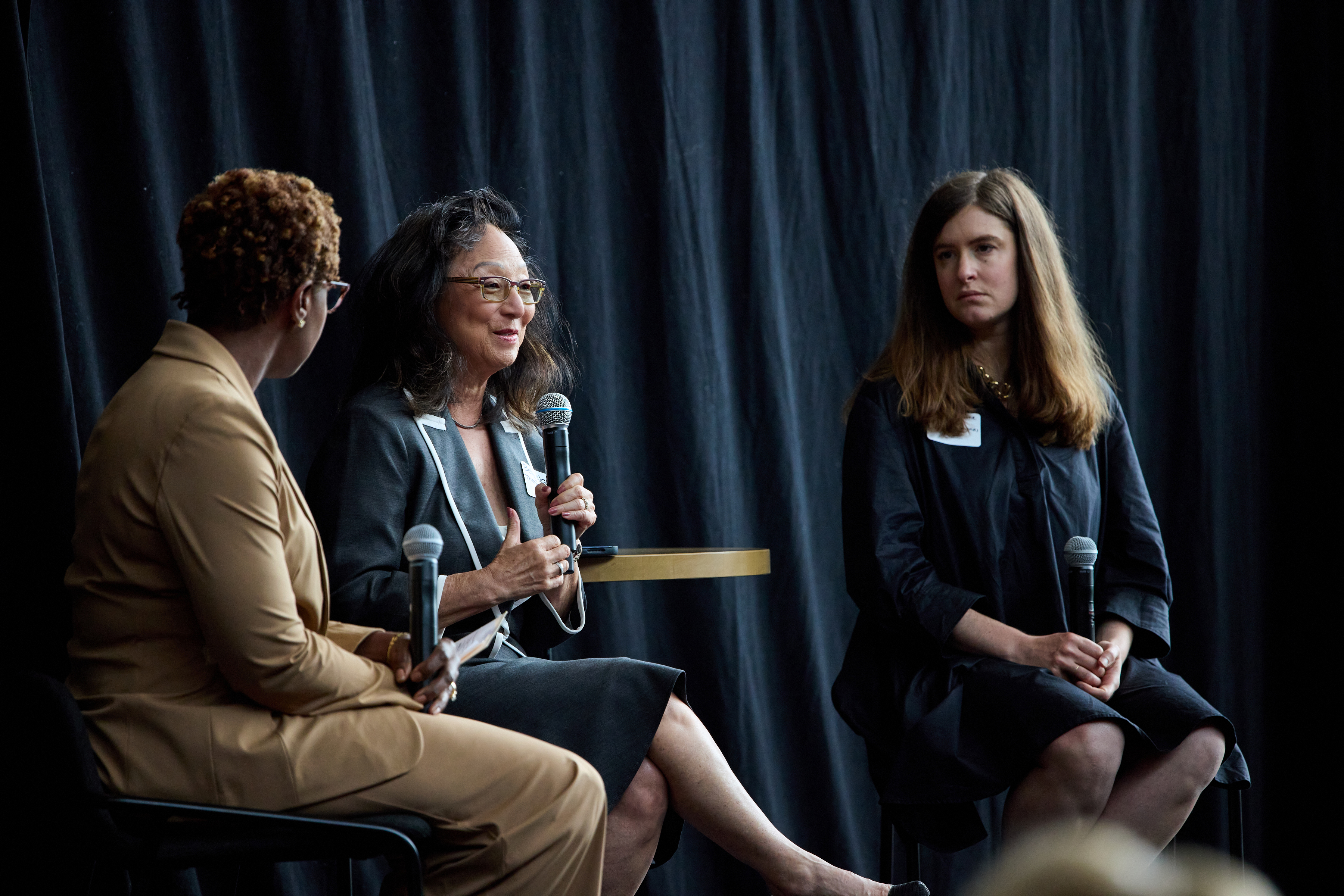 Monique Knighten (from left), Betty Woo and Anne Stone.