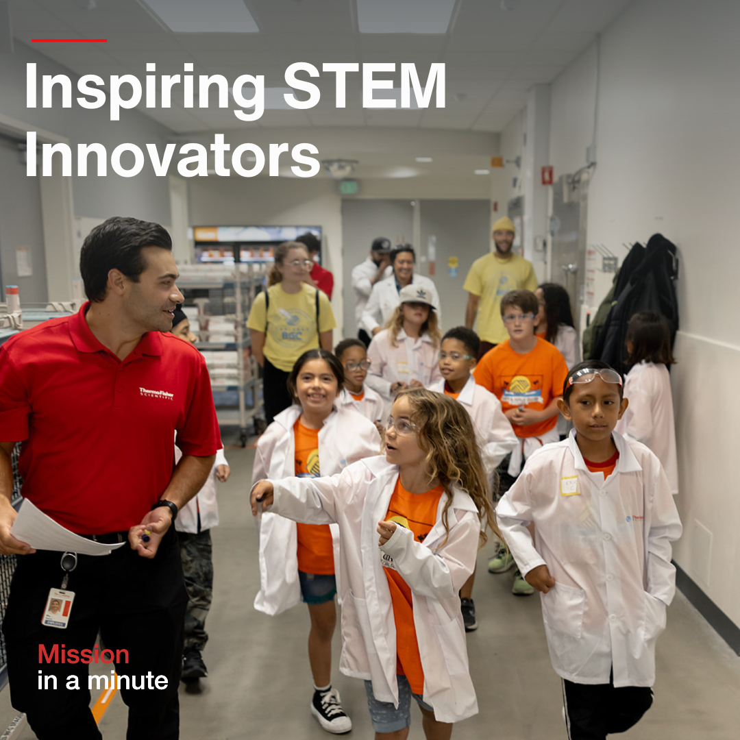 At Thermo Fisher, we believe every student has the potential to become an innovator in STEM. That’s why we’re committed to advancing access to STEM education for students of all backgrounds.