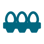 Egg white allergen icon