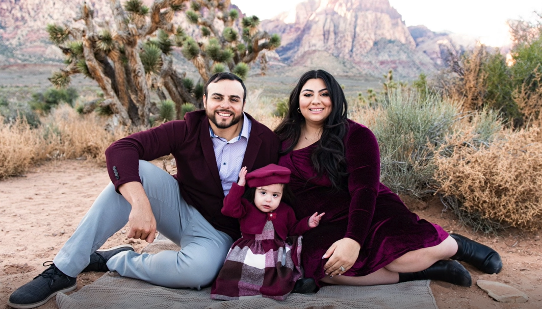 photo of family smiling