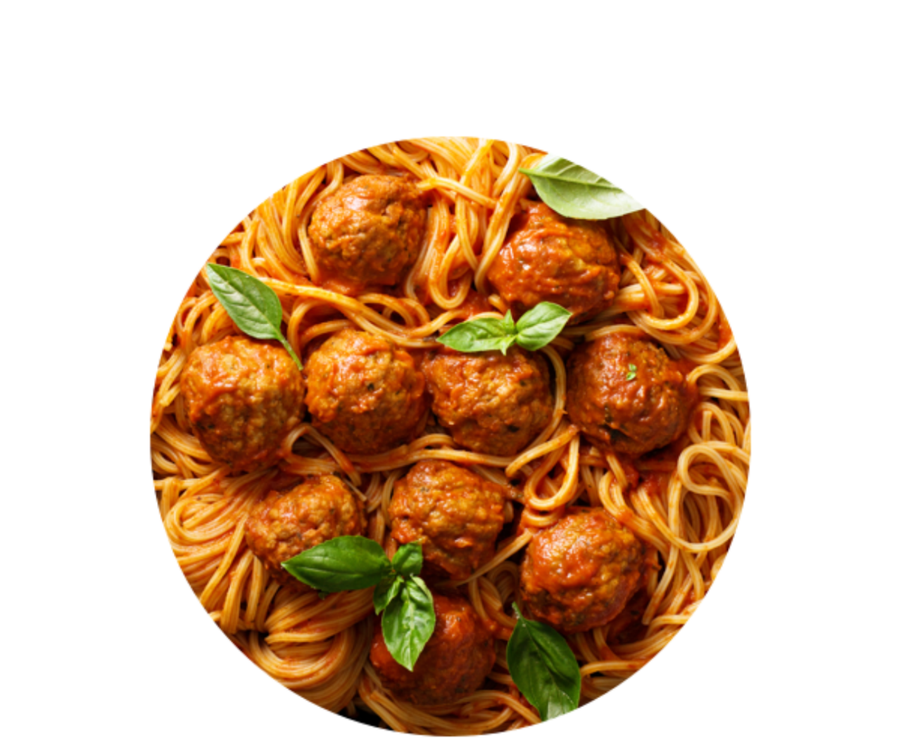 Pasta with meatballs