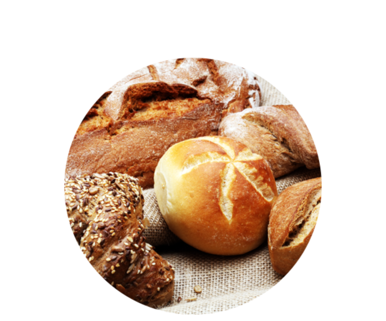 Assortment of breads