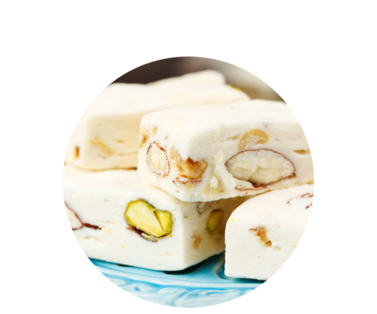 Cubes of nouget  | Peanut allergy triggers