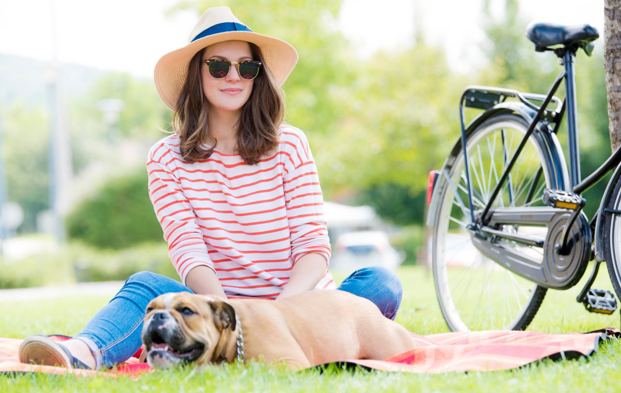 Amy with dog