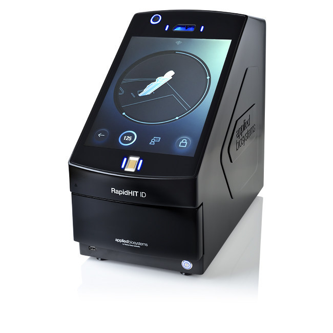The RapidHIT ID System is a fully automated, sample-to-answer genetic analyzer, allowing for analysis of DNA reference samples in as little as 90 minutes. NDIS approval of the RapidHIT ID System by the FBI paves the way for the technology to be used in booking stations for fast DNA processing.